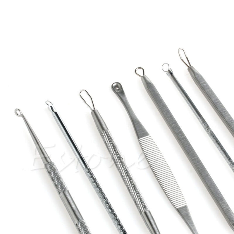 Blackhead Whitehead Pimple Acne Blemish Comedone Extractor Remover Tool Sets Kit