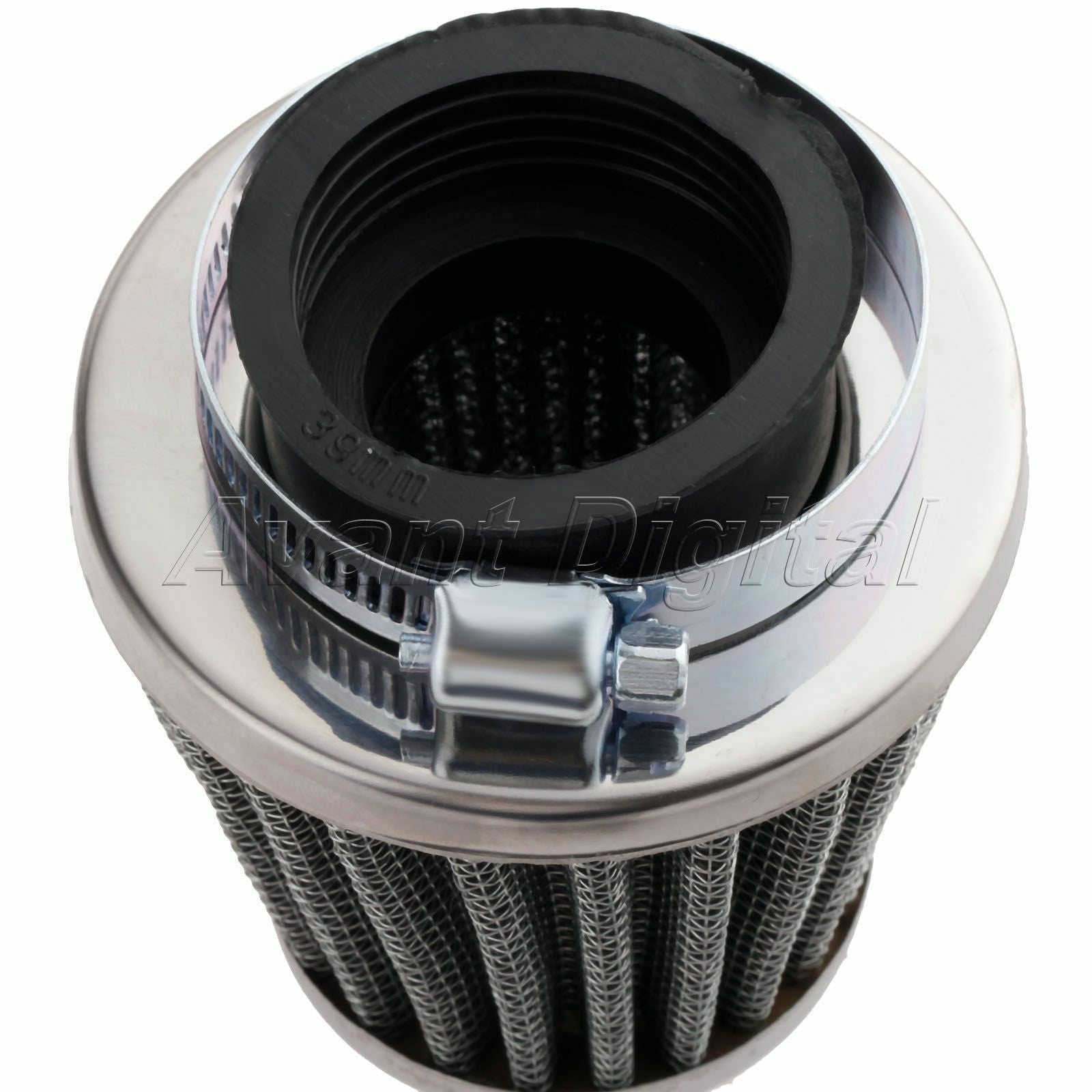 Inside diameter 39mm Air Intake Filter Cleaner Dual layer steel For Motorcycle