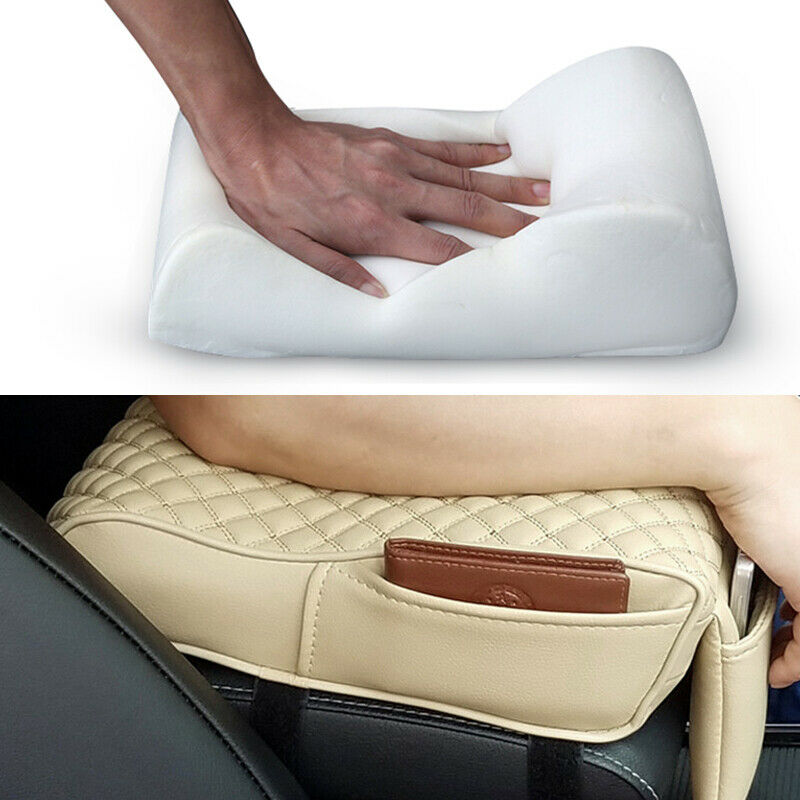 1PC Car General Cover Rest Center Box Armrest Pillow Memory Cotton Foam Cushion