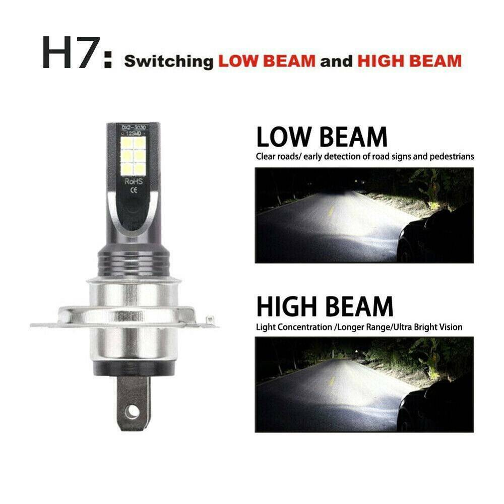 2PC H7 LED Headlight Conversion 110W 30000LM 6000K Error Free Canbus Bulb Set CH