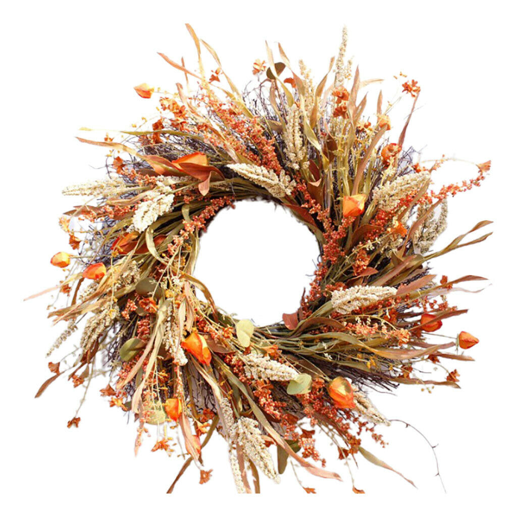 24inch Large Front Door Wreath Handcrafted Garland for Home Wall Decor
