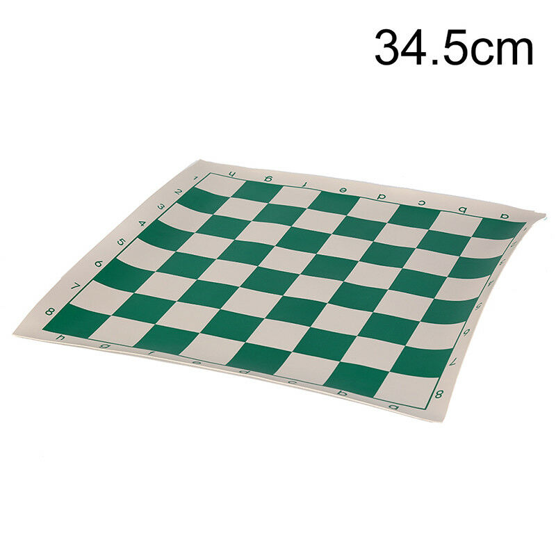 34.5x34.5cm chess board for children's educational games green & white col.l8