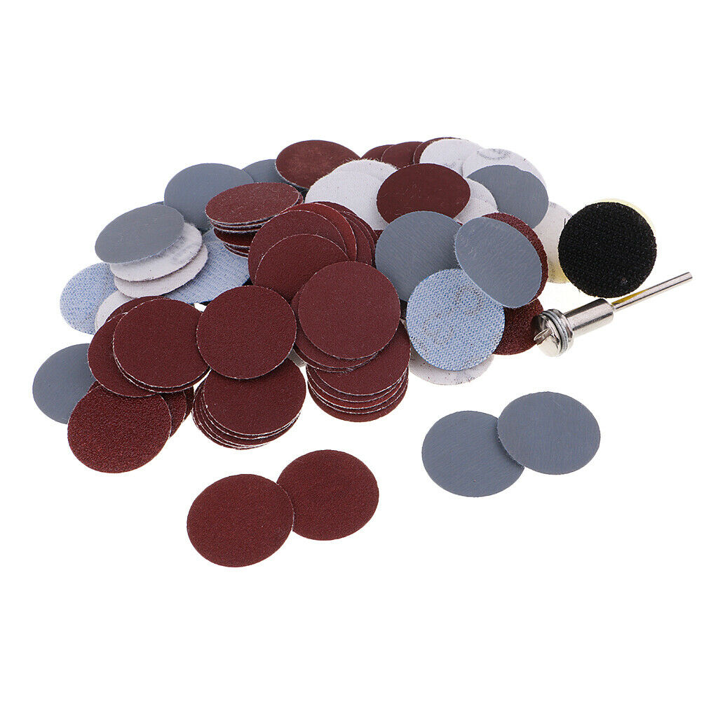 100 Pieces Sanding Discs Pad Kit for Drill Grinder Rotary Tools with Backer