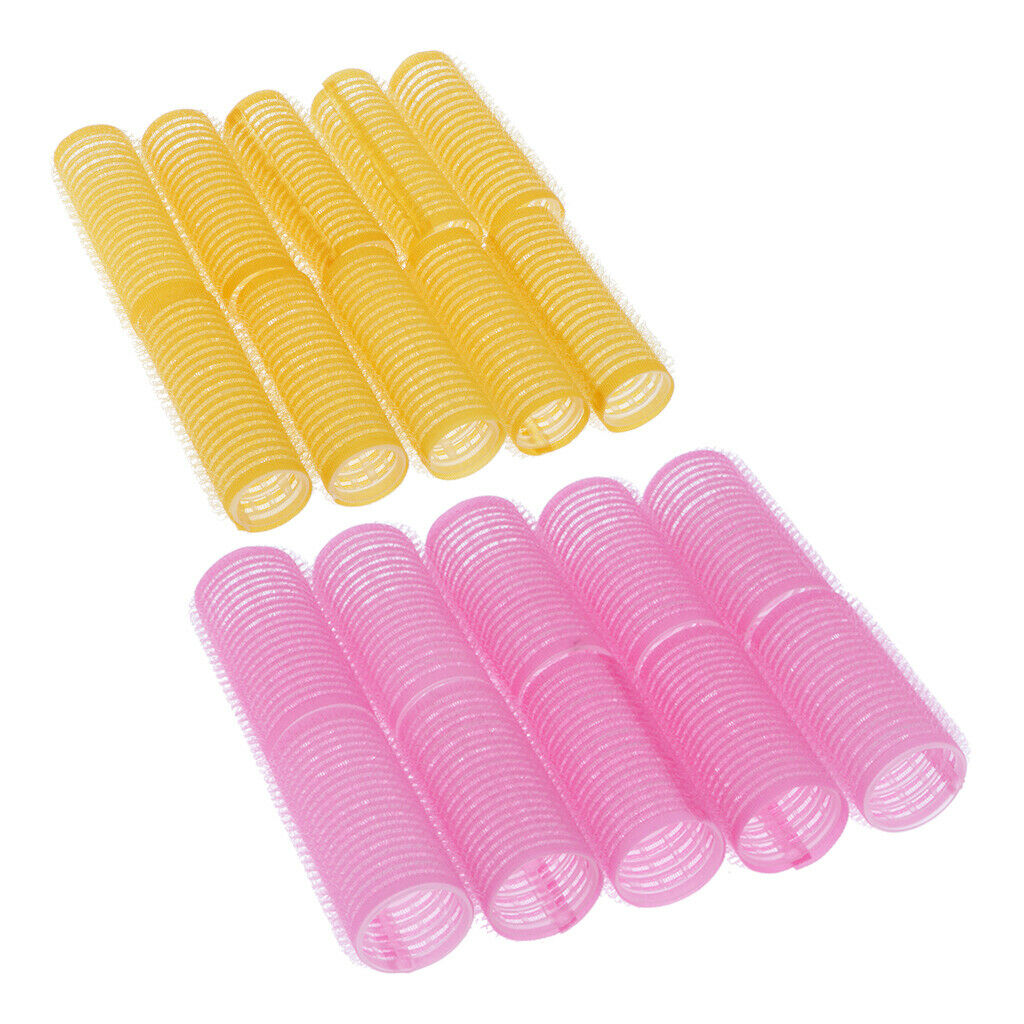 20x Plastic Hair Roller Curling Curls Sticky Styling Curlers for 28mm/20mm