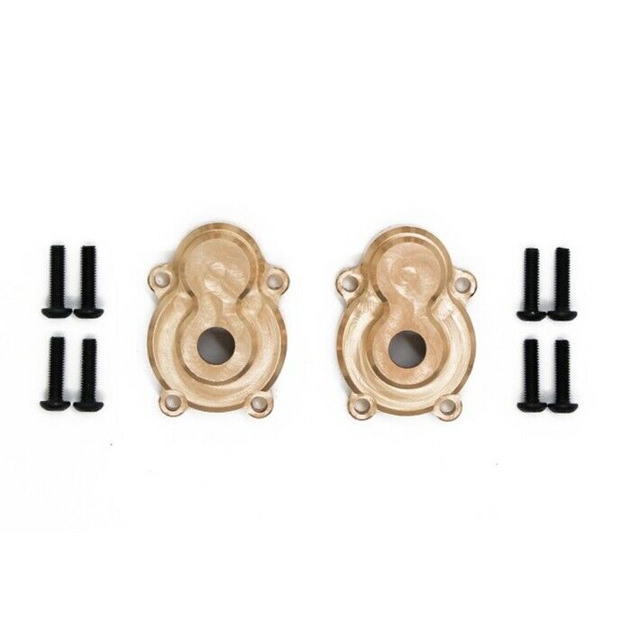 2Pcs Brass Front Rear Outer Portal Drive Housing Cover for YK4102 YK4103 YK408K4