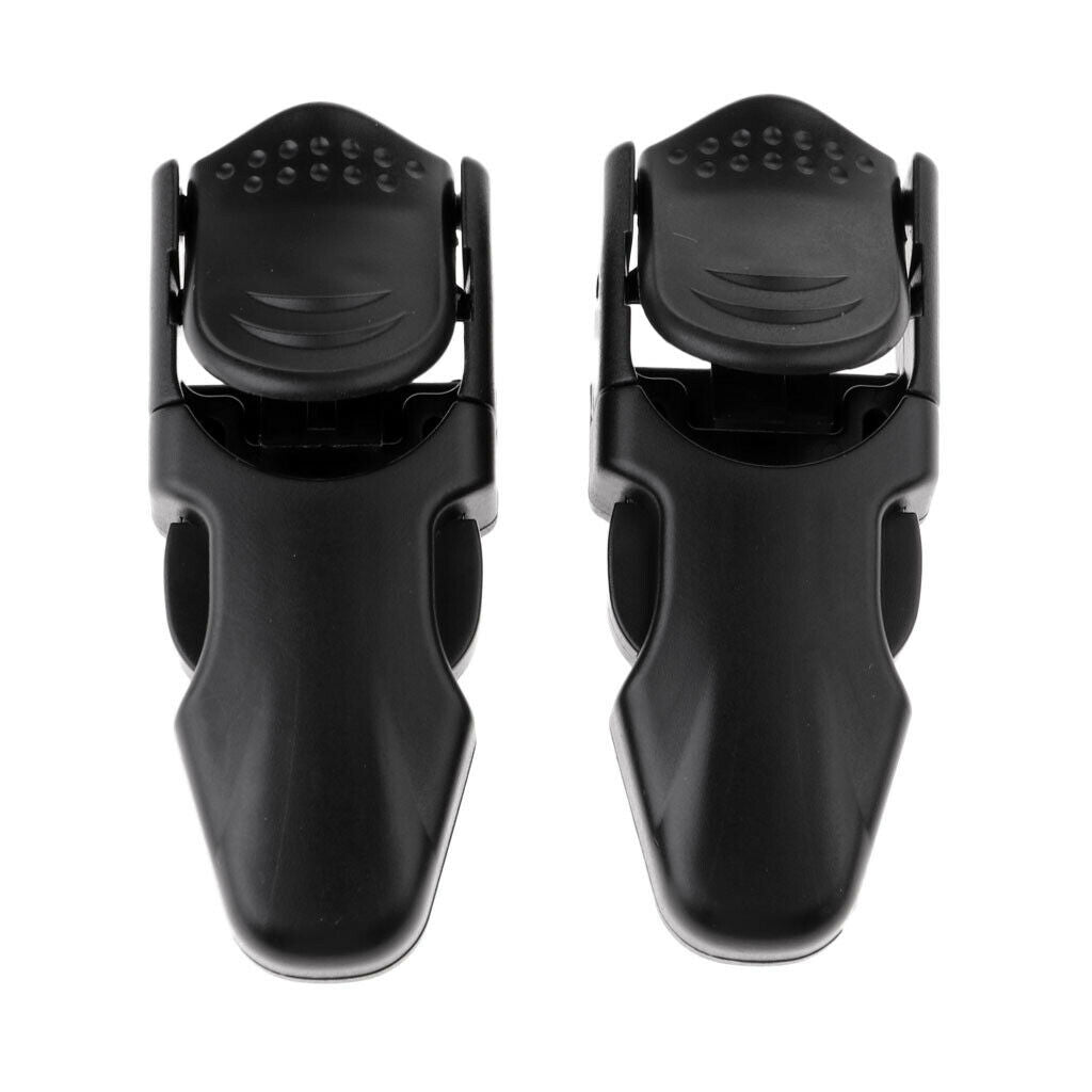 Lot 2 Black Plastic Scuba Diving Quick Release Fin Strap Buckles Replacement