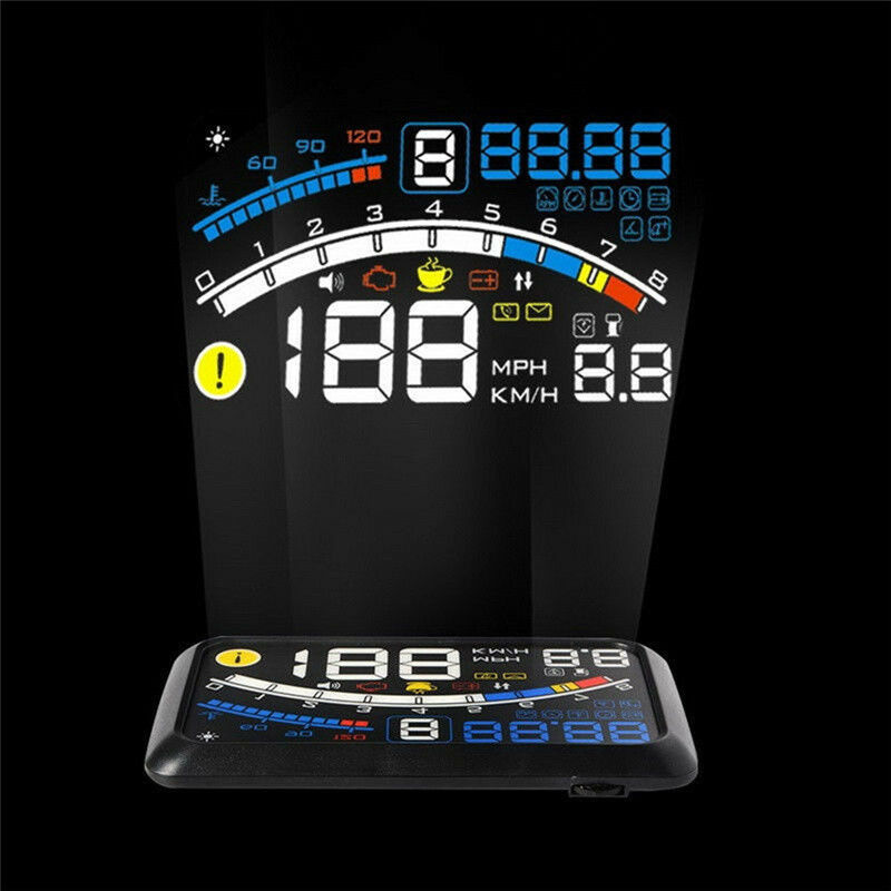 Universal F4 Head Up Display HUD ODB2 Auto Car Speedometer Warning System Saf Rf