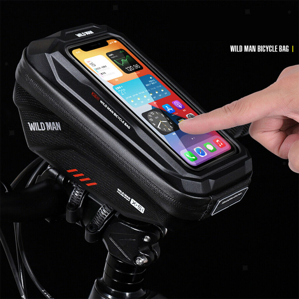 Phone Front Frame Bag Waterproof Phone Holder Accessories Pouch Red