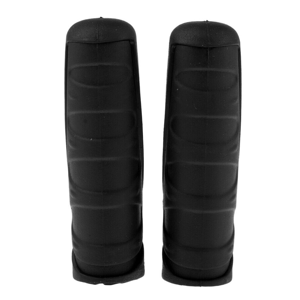 1 Pair Rubber Bike Handlebar Grips Electric Scooter Handle Cover Black