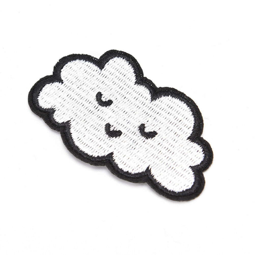 cloud patches for clothing iron on embroidered sew applique cute accessorieY1