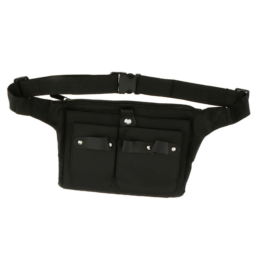 Lightweight Styling Tools Bag Cutting Scissors Clips Storage Pouch Black
