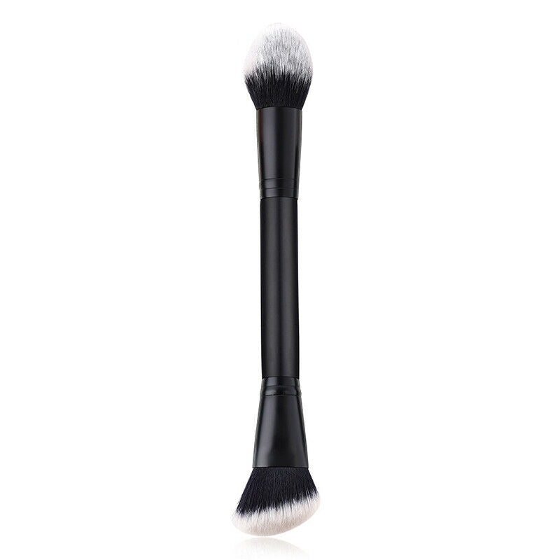 Double Ended Contour Brush Sculpting Brush Blush Makeup Brushes Cosmetic .l8