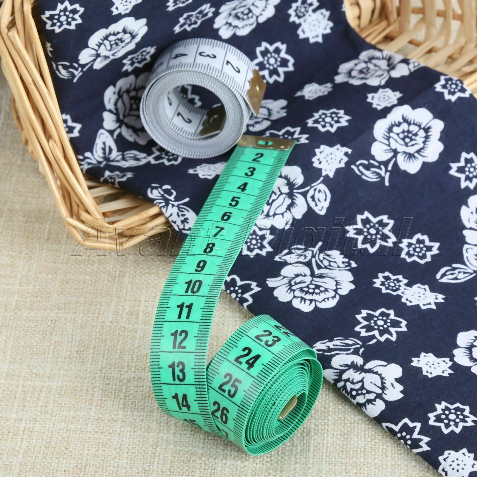 1pc Household Plastic Soft Tape Measure Ruler 59x0.79" Sewing Supplies Portable