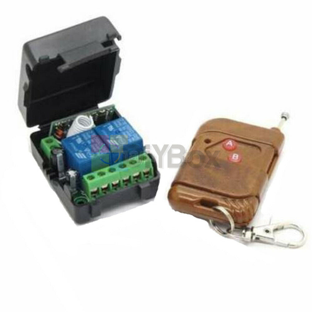 DC12V 10A Relay 2 CH wireless RF Remote Control lamp Switch Transmitter+Receiver
