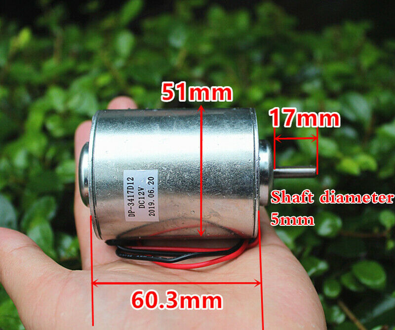 1pcs DC 12V 20W permanent magnet motor speed adjustable cotton candy high speed