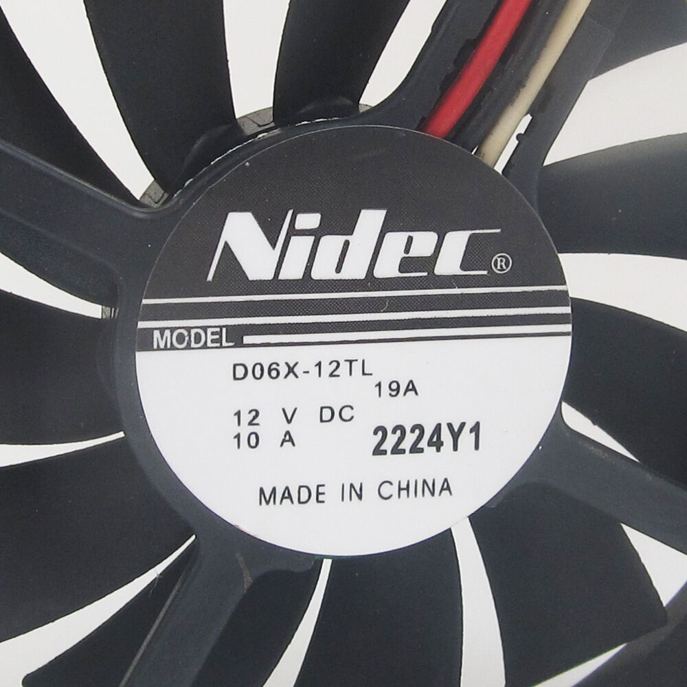 4pcs NIDEC D06X-12TL 60x60x10mm 6010 DC12V 0.10A 3pin Connector DC Cooling fan
