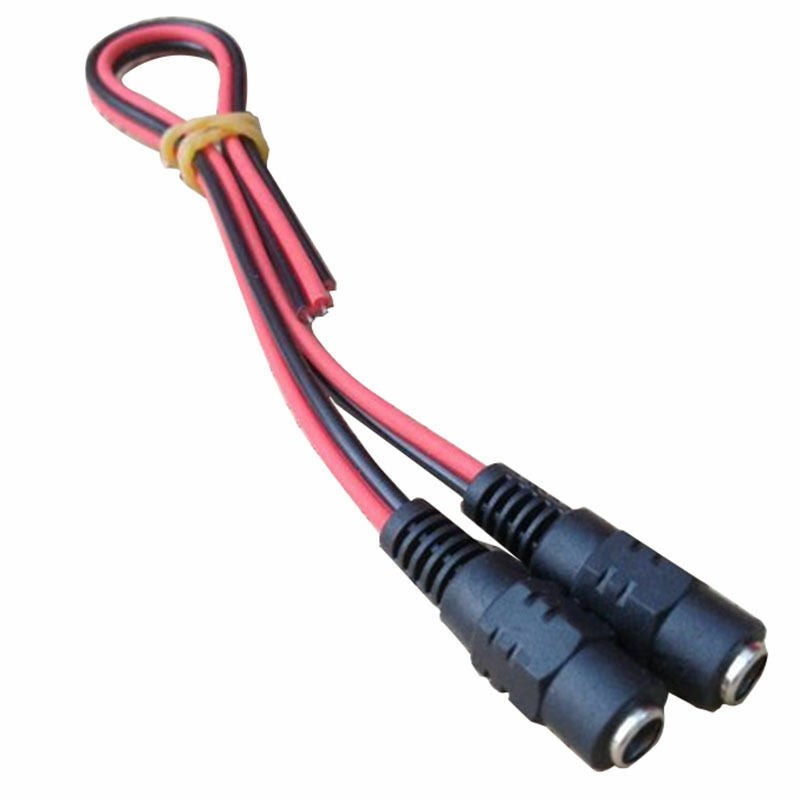 10Pcs 5.5x2.1mm Male+Female DC Power Socket Jack Plug Connector Cable 12V FOK NC