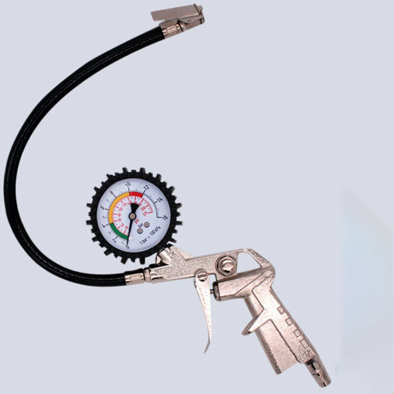 220PSI Car Tyre Inflator with Air Pressure Gauge For Compressor PSI BAR Air BDD