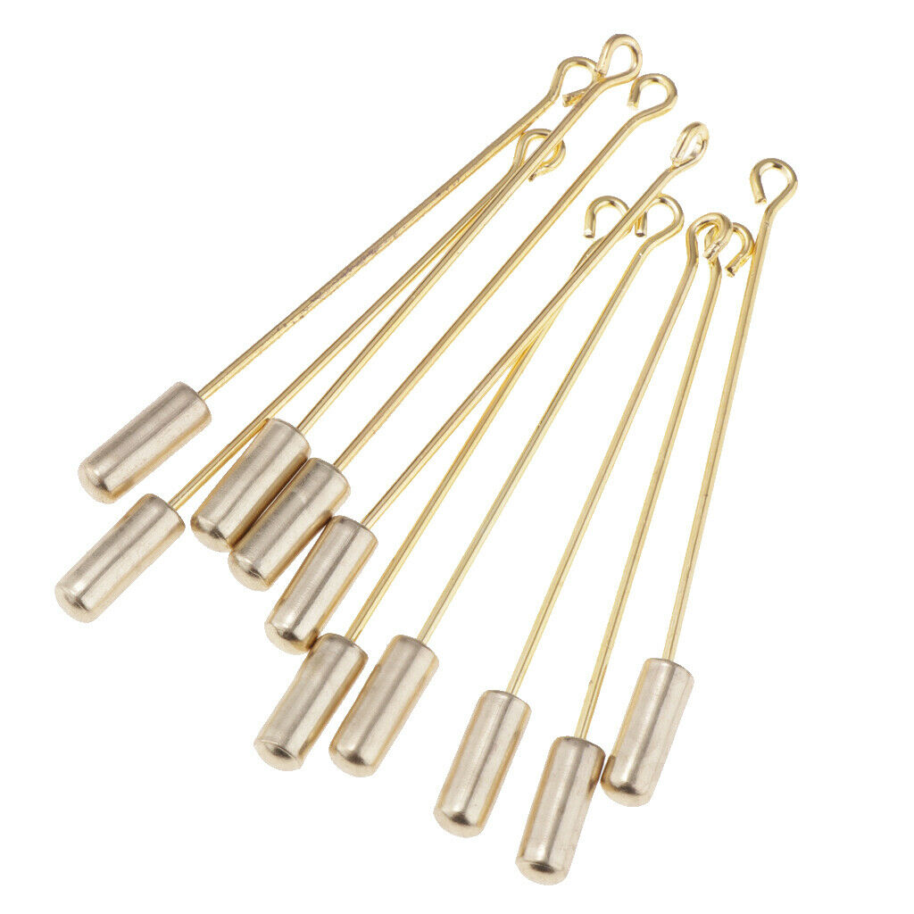 20pcs Collar Lapel Stick Brooch Pin Needle Suit Hat Scarf DIY Crafts Jewellery
