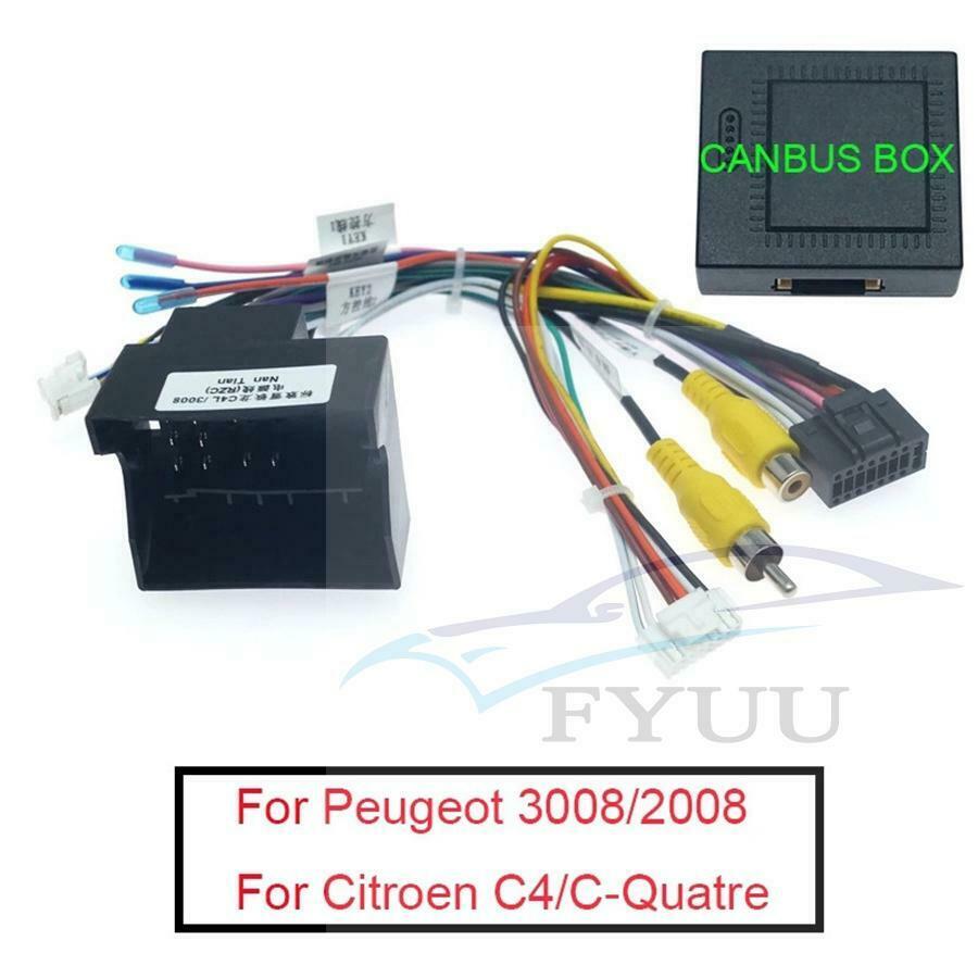 Wiring Harness 16Pin Android Stereo Canbus For Citroen C4 C-Quatre C4L C3 XR C5