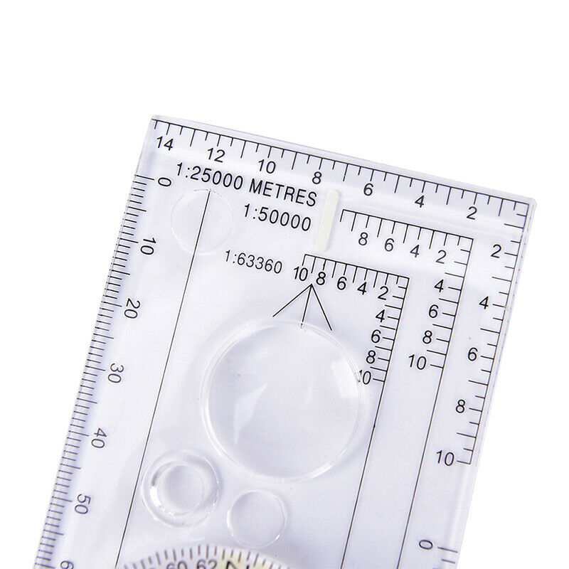 Magnifying Orienteering Compass Navigation Map Reading Scouts Cadet Hikin.l8