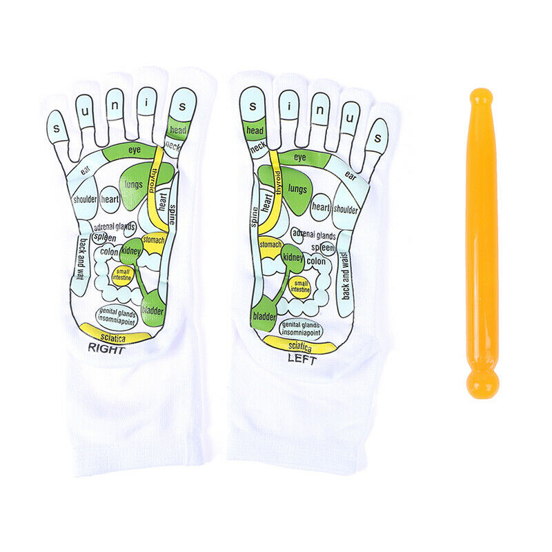 Acupressure Reflexology Socks Physiotherapy Massage Relieve Tired Feet So.l8