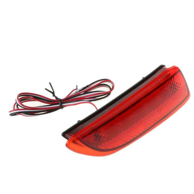 1Pair FTT Rear Bumper Lights LED Reflector Brake Stop Signal Running Lamp For