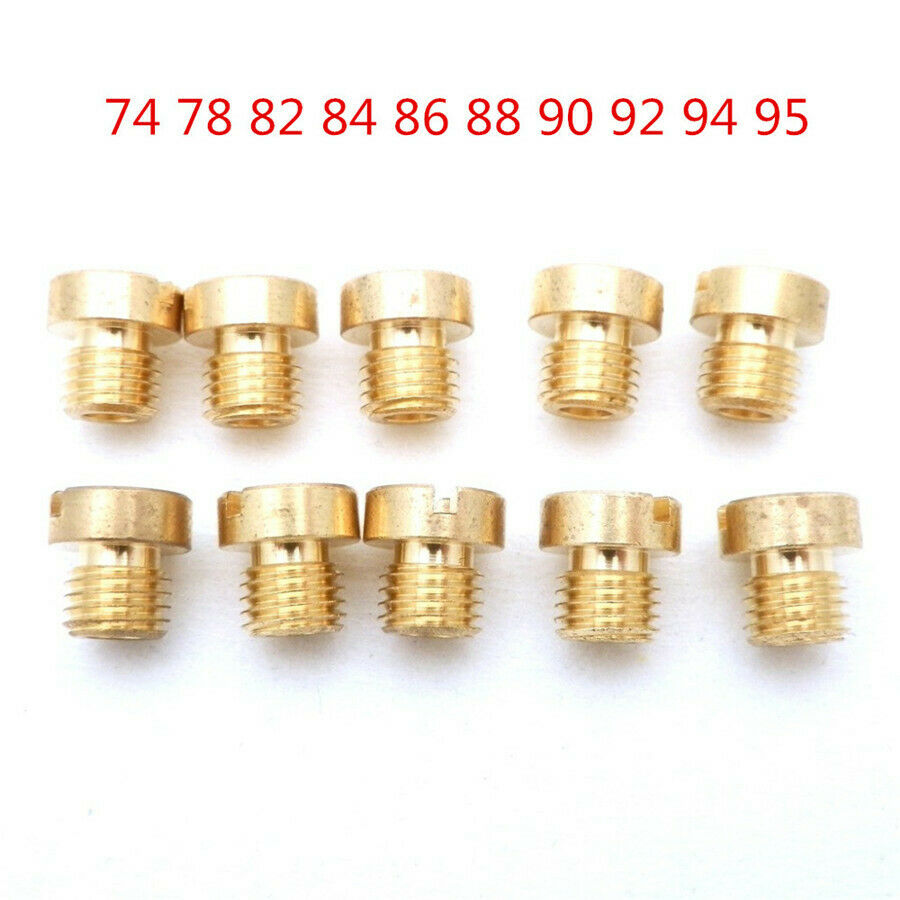 10 x M6 Thread 6mm motorcycle Main Jet Kit  for   Carb Carburetor 74- 95