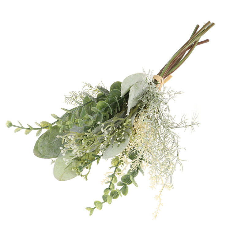 Grass and leaves mixed bundle artificial flower supplies home living room.l8