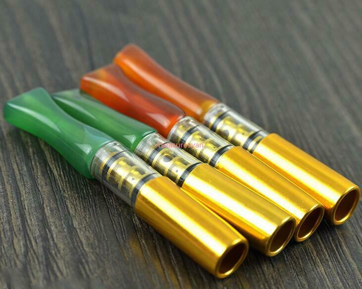 Wholesale 5pcs Made in China natural jade agate Filter cigarette holder A++