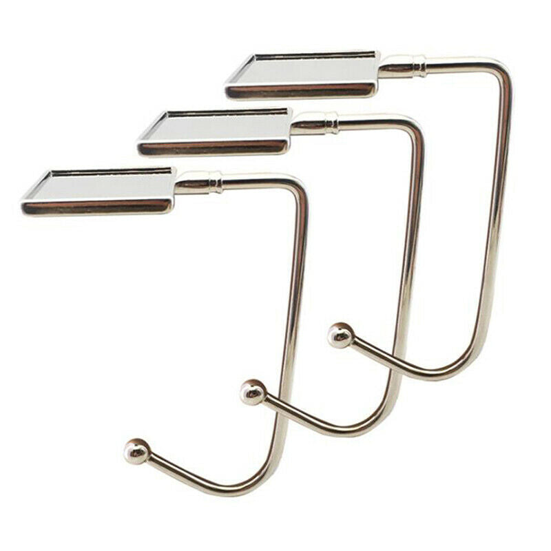 1Pc Square Metal Hanger Hook Holder Folding Bag Handbag Hook Portable Table BDA