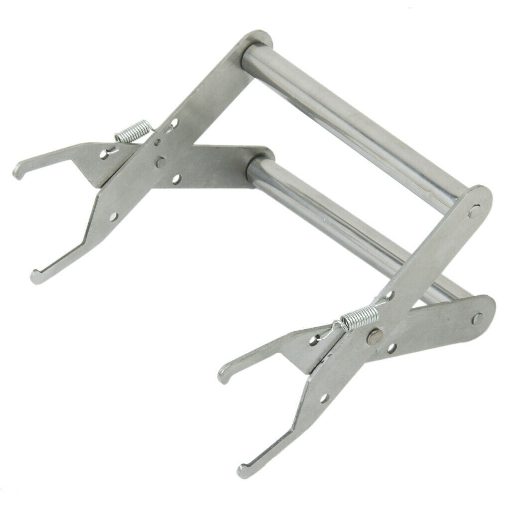 Stainless Bee Hive Frame Holder Guard Lifter Capture Grip Beekeeping Tool