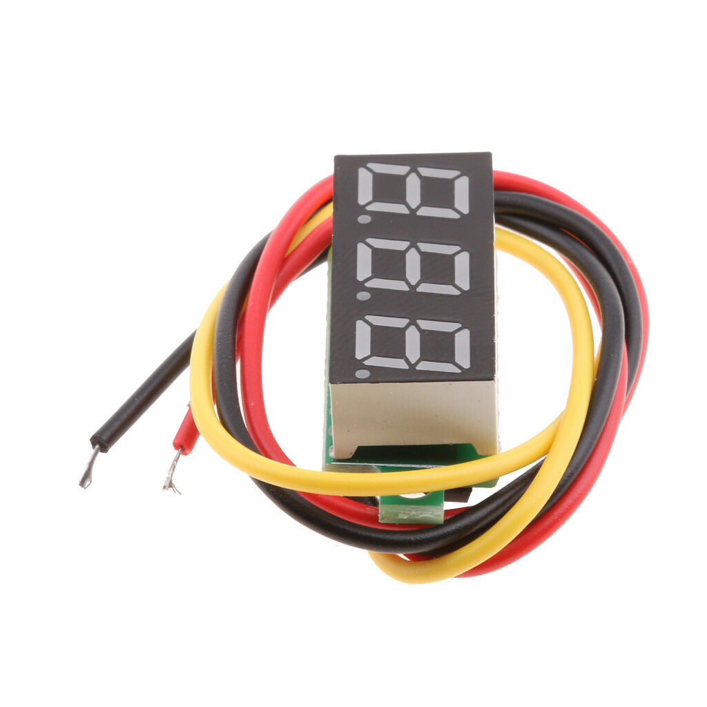 10PCS Red 0.28" LED Digital Panel Voltage Meter Gauge Voltmeter Module 4-40V
