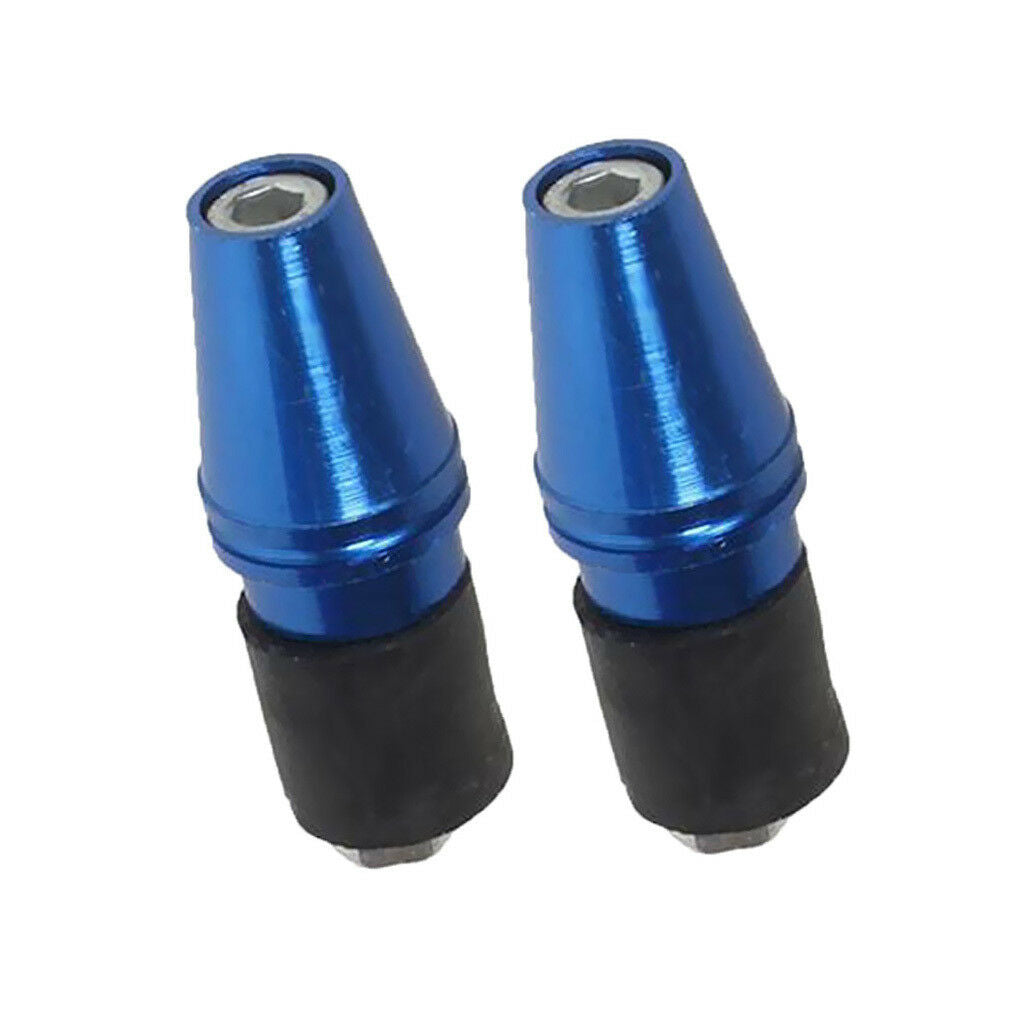 0.8" 20mm Universal Scooter Handle Bar End Plug Grip Ends Caps Blue