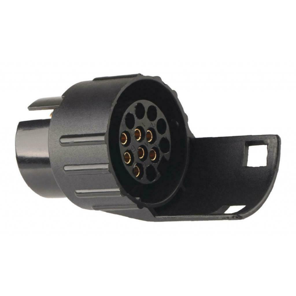 Car Trailer Truck 7-Pin to 13-Pin Plug Adapter Converter Tow Socket 12V