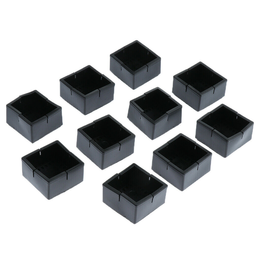 10Pcs Silicone Caps Felt Pads for Square Chair Leg  4.8x3.3cm