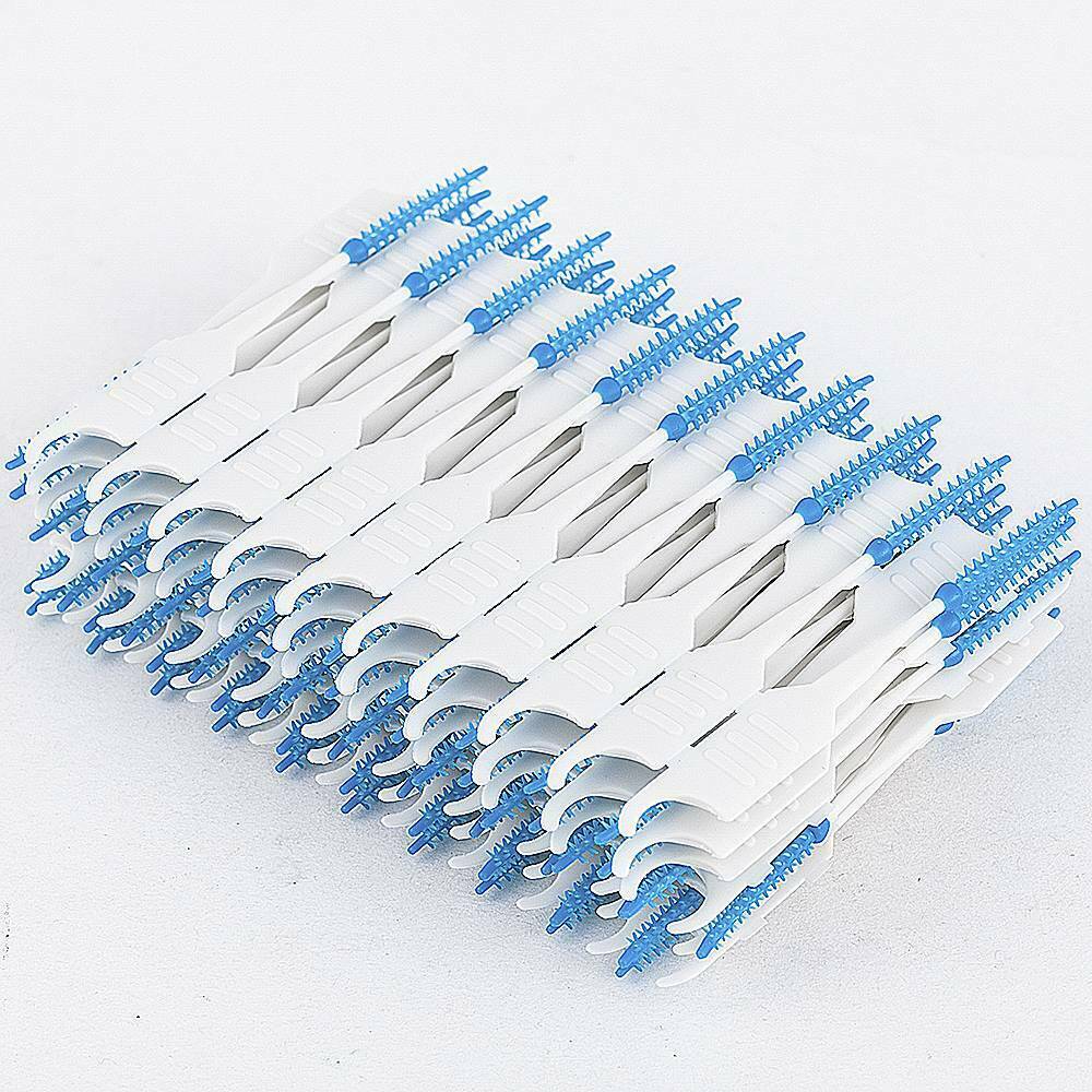 120Pcs Interdental Cleaner Teeth Floss Soft Toothpick Oral Dental Gum Brush Tool