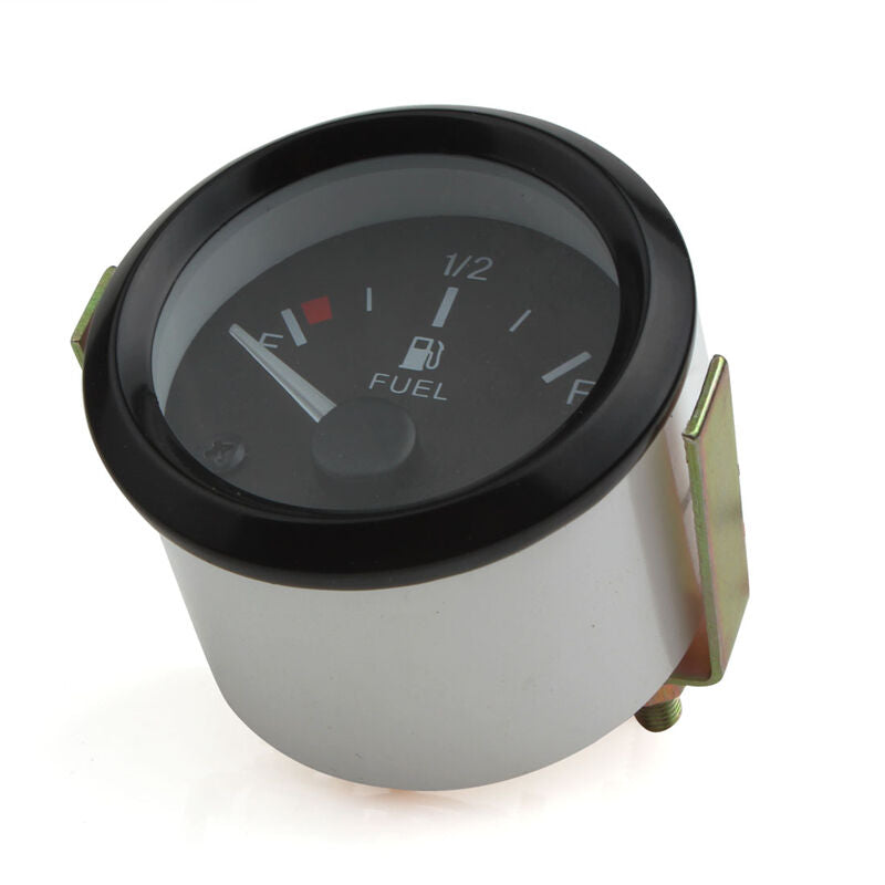 Universal 2'' 52mm DC 12V LED Light Fuel Gauge For Auto Car Motocycle Truck