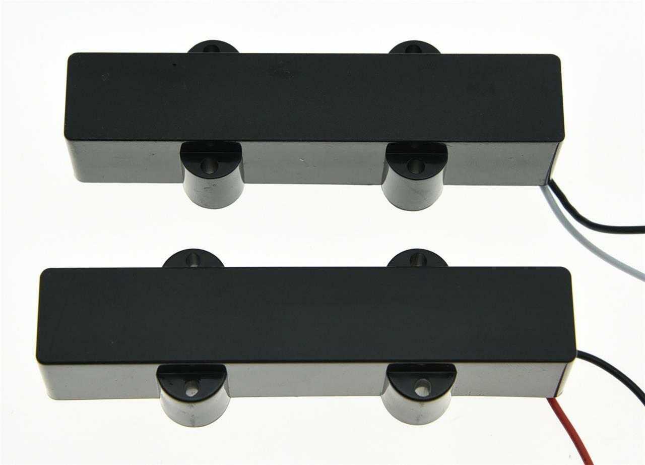 Black Closed J Bass Neck Bridge Pickup Bass Pickups Set for 4 String Jazz Bass