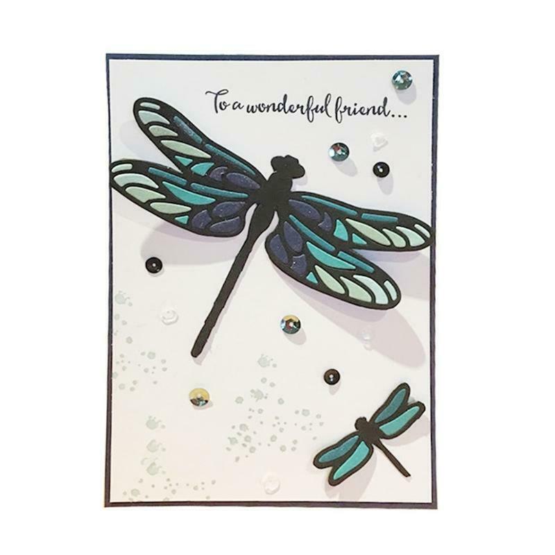 Dragonfly Shaped Frame Carbon Steel Cutting Dies DIY Scrapbooking Photo Album