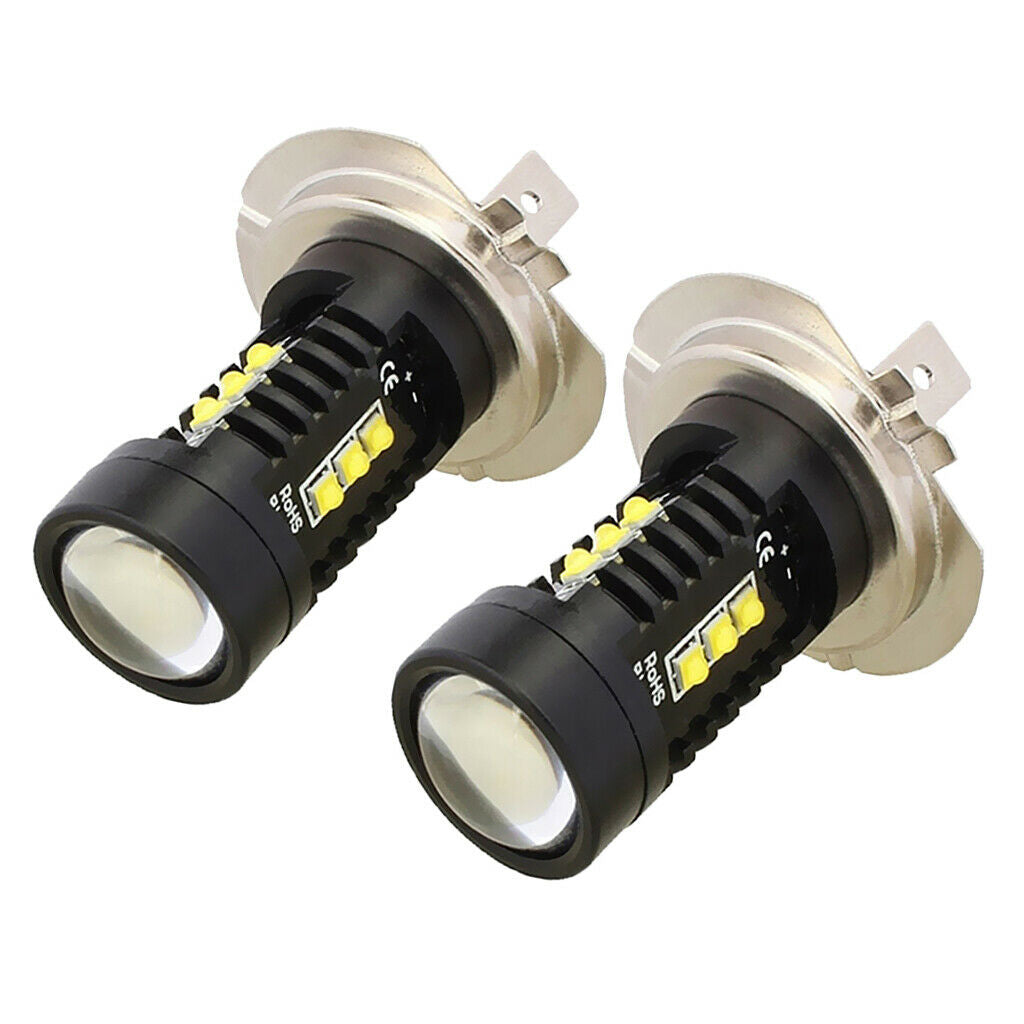 2 pieces H7 60W Aluminum Width Lamp LED Backup Fog Light Bulbs White