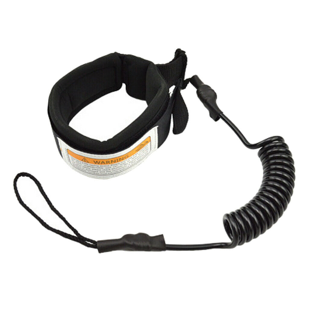 2x Surfboard Leash TPU Premium Spring Coiled Wrist Ankle Leash Leg Rope