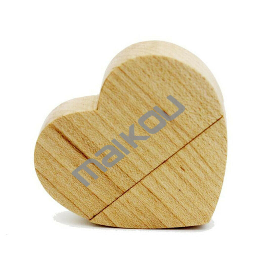 Gift Wooden Wood Heart Shaped USB Flash Drive USB 3.0 Flash Drive 8GB Pendrive