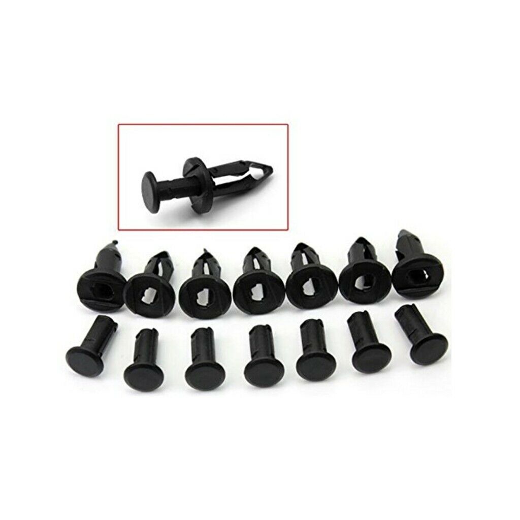 100x Car Auto Bumper Clips Trim 9mm Push Type Pin Fastener Clips Replacement