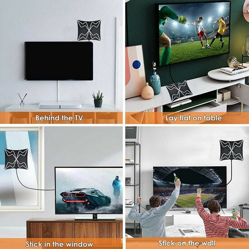 4K High Gain 3800 Miles Digital TV Antenna Amplifier Booster Active Indoor AerK7