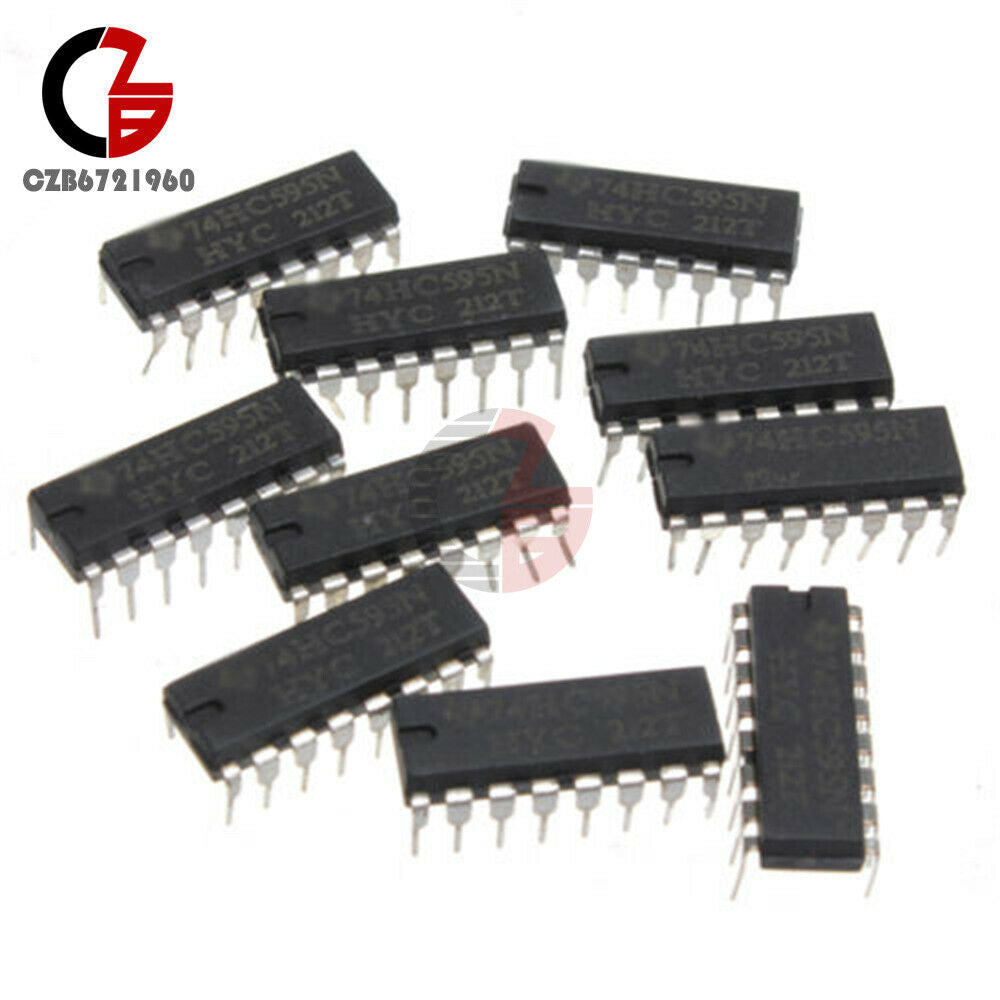 10Pcs SN74HC595N 74HC595  8-Bit Shift Register DIP-16 IC Voltage 2.0 ~ 6.0 V