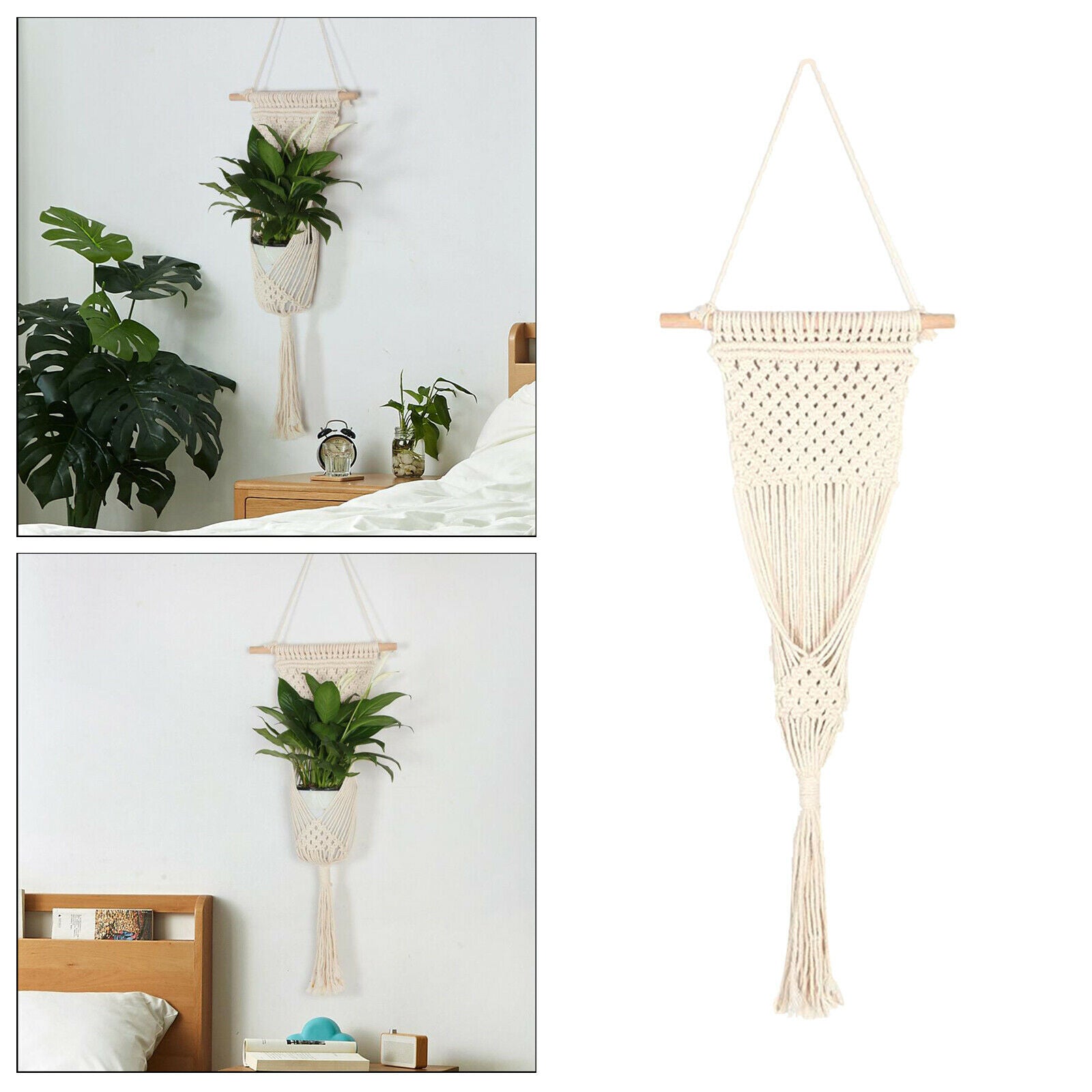 Plant Hanger Macrame Tapestry Hanging Planter Basket Rope
