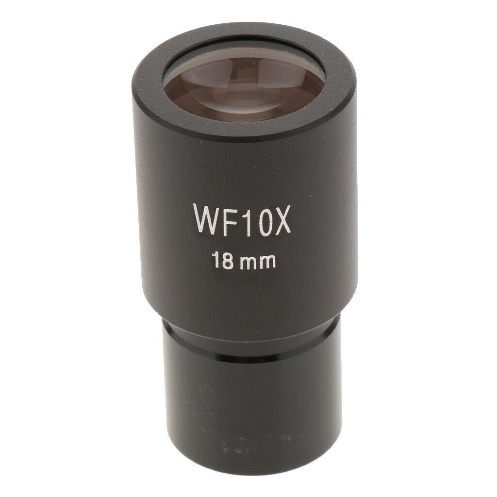 WF10X / 18mm Biological Microscope Wide Field Eyepiece Wide Angle Lens 23.2mm