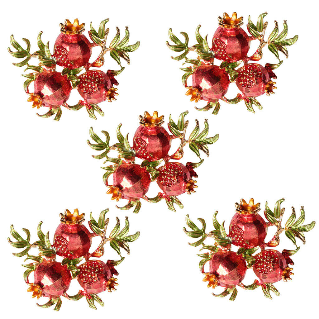 5pcs DIY Wedding Crystal Pomegranate Headpiece DIY Hair Jewelry Accessories