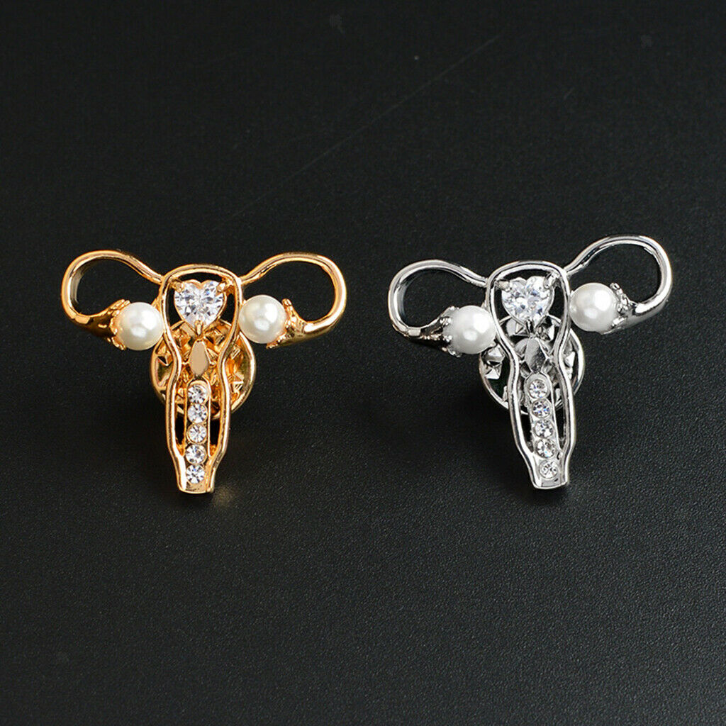 Personality Body Organ Uterus Brooch Badge Lapin Pin Doctor Nurse Gifts